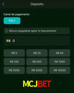 deposits MCJBET